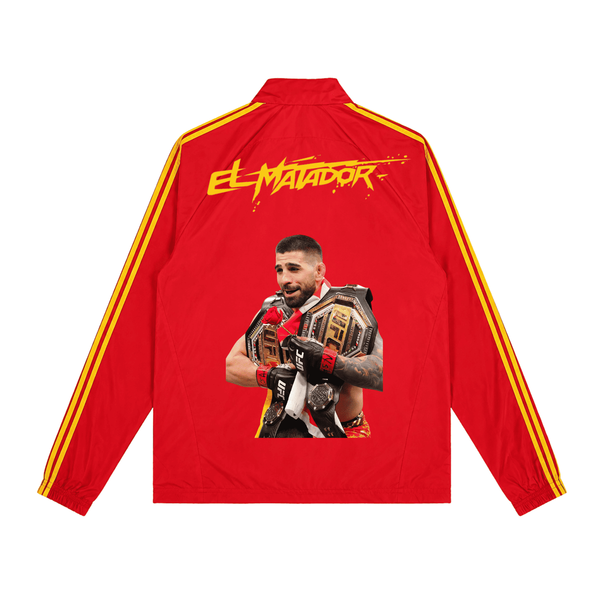 Ilia Topuria Red Windbreaker