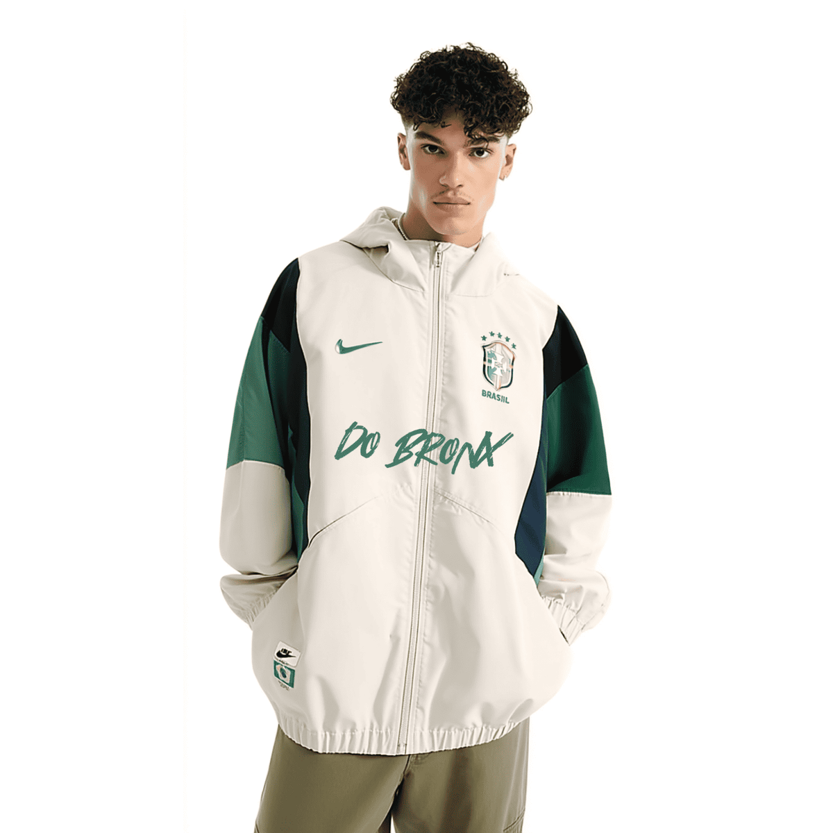 Charles Oliveira x Brasil Windbreaker Green