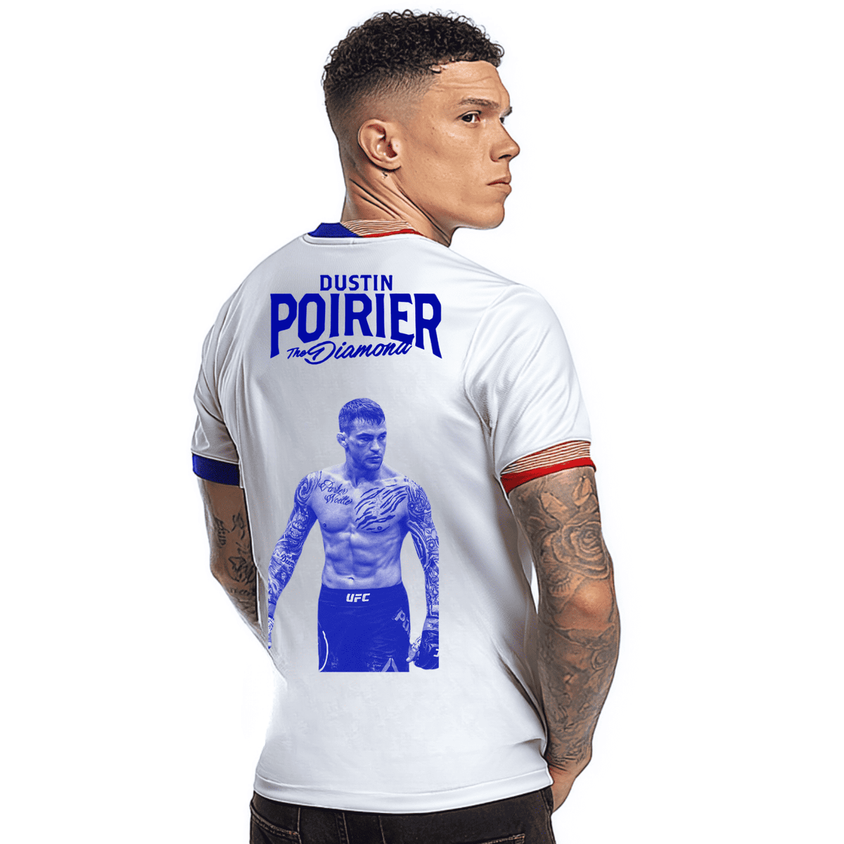Dustin the diamond Poirier jersey x USA